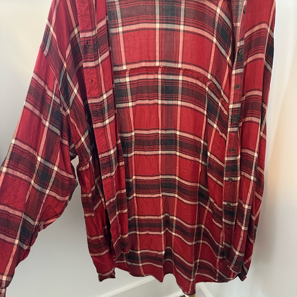 Red Plaid Men's Shirt